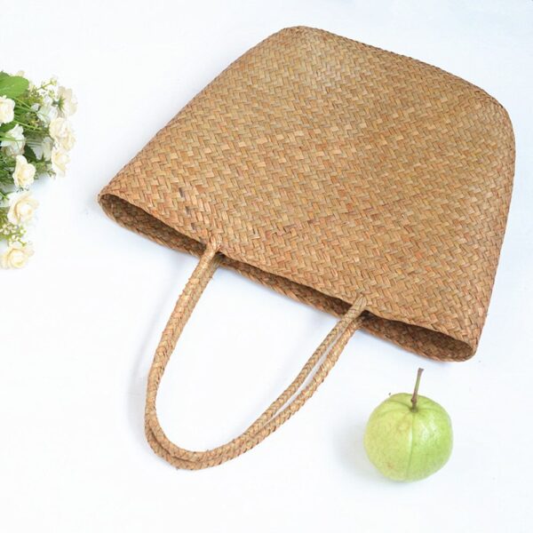 Handmade Straw Bag Natural Wicker Beach Bag Designer Summer Rattan Bags Women Large Shoulder Bags Female 3