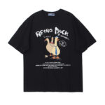 Harajuku T shirt Men Cartoon Duck Goose Print