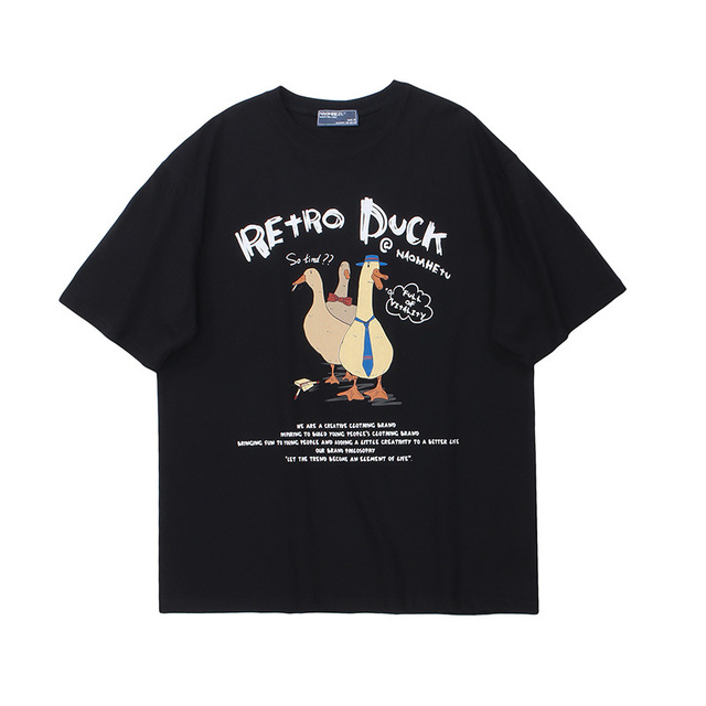 Harajuku T shirt Men Cartoon Duck Goose Print Tshirt Japanese Animal Casual Baggy Tops Vintage Tees.jpg 640x640
