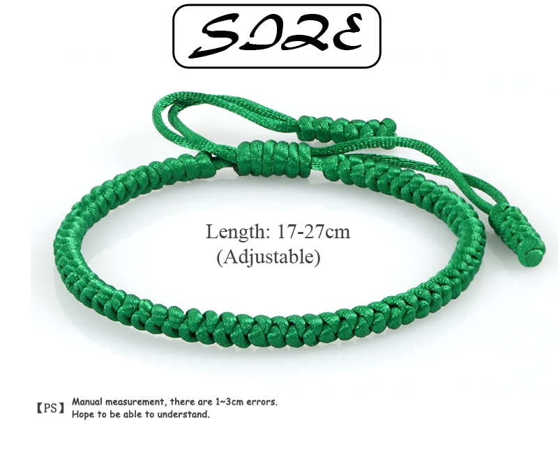 Multicolor Rope Lucky knots Bracelets Women Men Charm Woven Handmade Bangles Braided Adjustable Size Buddhism Jewelry Pulseras - Image 2