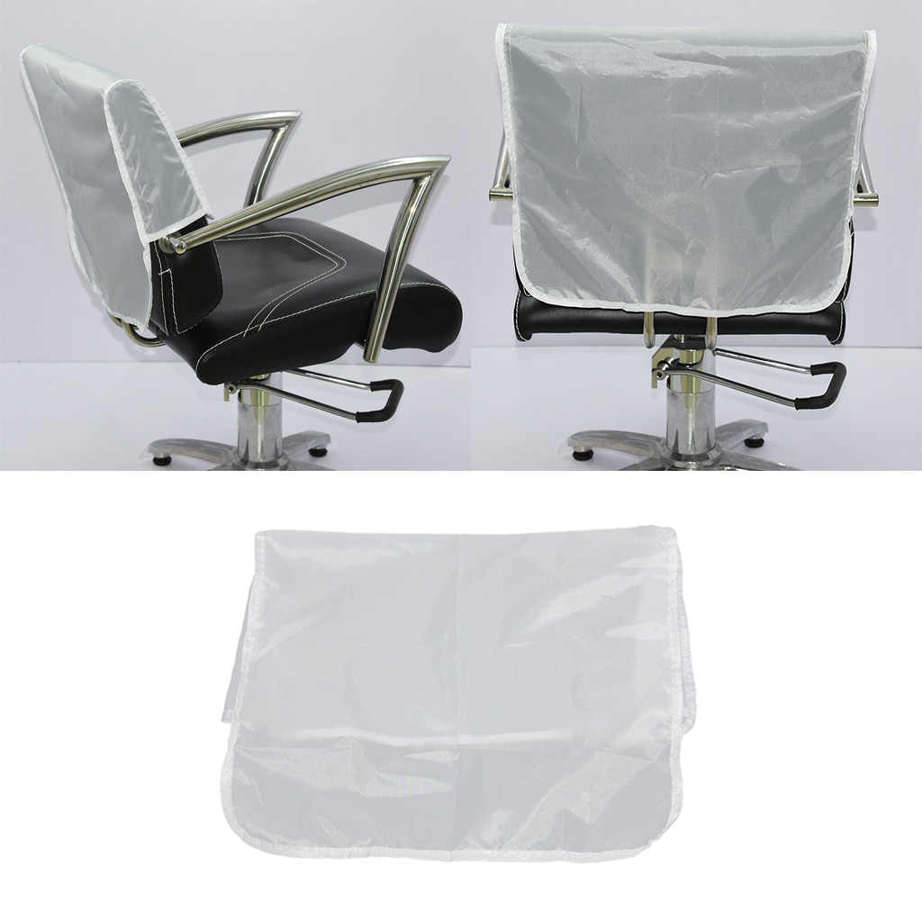 19' Professional Salon Baber Hairdressing Chair Back Covers Clear Black19' Barber Beauty Salon Chair Protective Cover