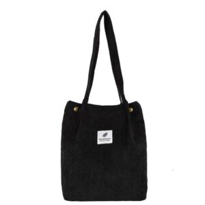 High Capacity Women Corduroy Tote Ladies Casual Shoulder Bag Foldable Reusable Shopping Beach Bag 6.jpg 640x640 6