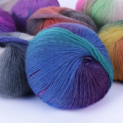 High Quality 100 Wool Colored Yarn Hand Knitting Yarn Crochet Yarn Crocheting For Scarf Shawl Sweater