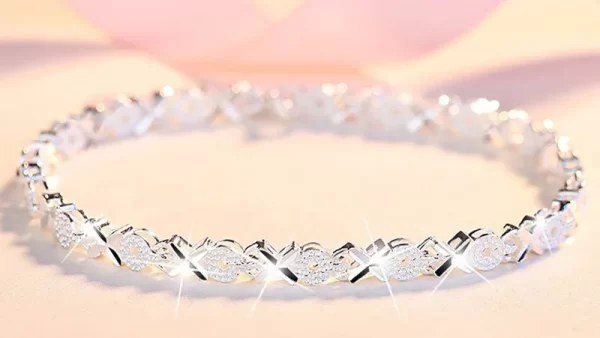 High Quality 925 Sterling Silver Fashion Multiple Styles Bracelet Chain For Women Fashion Wedding Party Beautiful