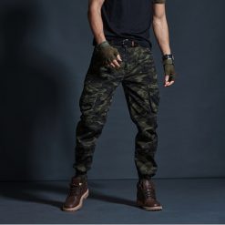 High Quality Khaki Casual Pants Men Military Tactical Joggers Camouflage Cargo Pants Multi Pocket Fashions Black 4.jpg 640x640 4