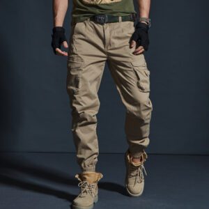 High Quality Khaki Casual Pants Men Military Tactical Joggers Camouflage Cargo Pants Multi Pocket Fashions Black 5.jpg 640x640 5