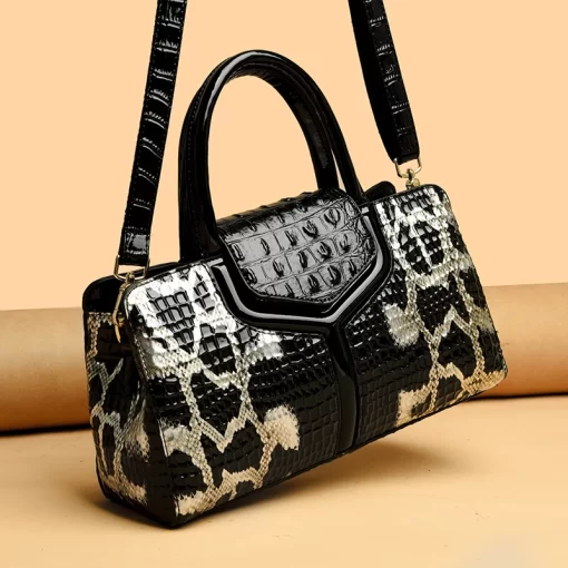 High Quality Patent Leather Shoulder Crossbody Bag for Women 2023Large Capacity Women s Handbag Luxury Female 2