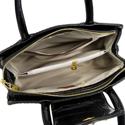 High Quality Patent Leather Shoulder Crossbody Bag for Women 2023Large Capacity Women s Handbag Luxury Female 3