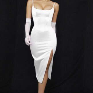 High Quality Rose Satin Bodycon Dress Women Midi Dress 2022 Black Elegant Spaghetti Strap Dress Sexy 1.jpg 640x640 1