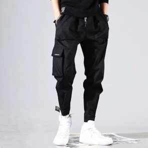 Hip Hop Black Pencil Pants Men Cargo Pants Streetwear Men Pockets Harem Joggers 2022 Spring Fashion 12.jpg 640x640 12