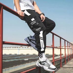 Hip Hop Black Pencil Pants Men Cargo Pants Streetwear Men Pockets Harem Joggers 2022 Spring Fashion 19.jpg 640x640 19
