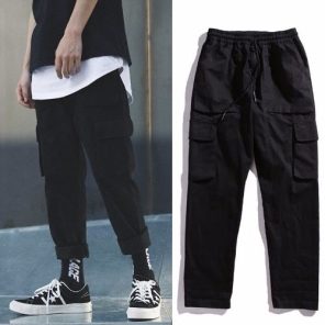 Hip Hop Black Pencil Pants Men Cargo Pants Streetwear Men Pockets Harem Joggers 2022 Spring Fashion 9.jpg 640x640 9