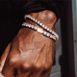 HipHop Iced Out mm Crystal Tennis Bracelet for