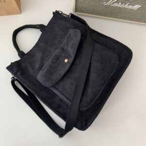 Hylhexyr Corduroy Shoulder Bag Women Vintage Shopping Bags Zipper Girls Student Bookbag Handbags Casual Tote With 1.jpg 640x640 1