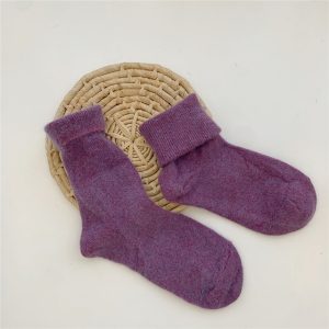 Jeseca Cashmere Thick Warm Women s Socks Korean Fashion Solid Autumn Winter Long Socks for Woman 18.jpg 640x640 18