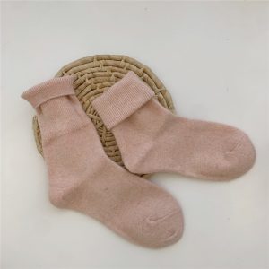 Jeseca Cashmere Thick Warm Women s Socks Korean Fashion Solid Autumn Winter Long Socks for Woman 22.jpg 640x640 22