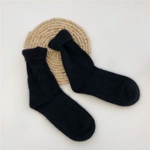 Jeseca Cashmere Thick Warm Women s Socks Korean Fashion Solid Autumn Winter Long Socks for Woman 24.jpg 640x640 24