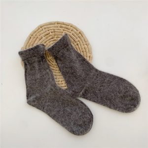 Jeseca Cashmere Thick Warm Women s Socks Korean Fashion Solid Autumn Winter Long Socks for Woman 26.jpg 640x640 26
