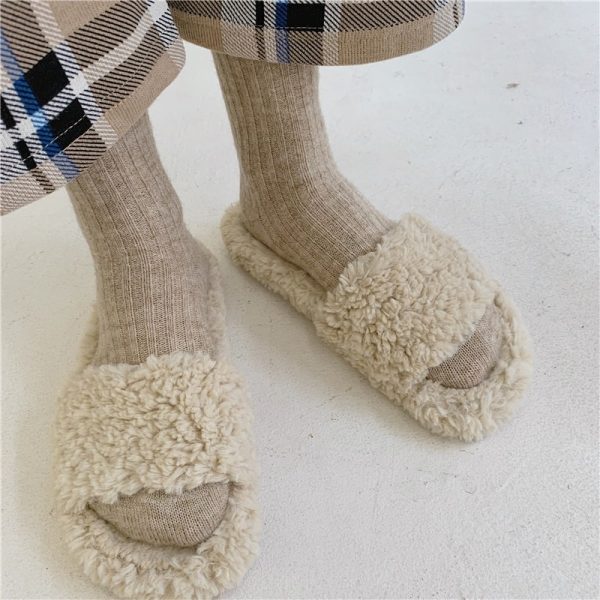 Jeseca Cashmere Thick Warm Women s Socks Korean Fashion Solid Autumn Winter Long Socks for Woman 3