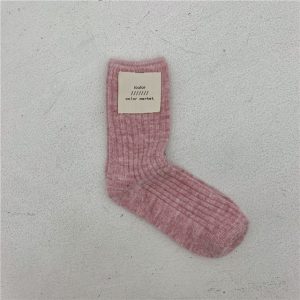 Jeseca Cashmere Thick Warm Women s Socks Korean Fashion Solid Autumn Winter Long Socks for Woman 5.jpg 640x640 5