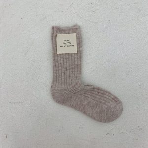 Jeseca Cashmere Thick Warm Women s Socks Korean Fashion Solid Autumn Winter Long Socks for Woman 6.jpg 640x640 6