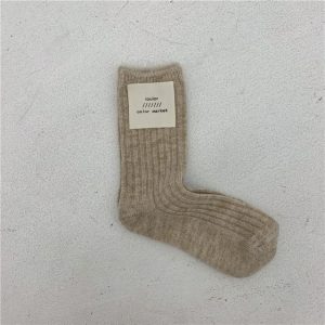 Jeseca Cashmere Thick Warm Women s Socks Korean Fashion Solid Autumn Winter Long Socks for Woman 7.jpg 640x640 7