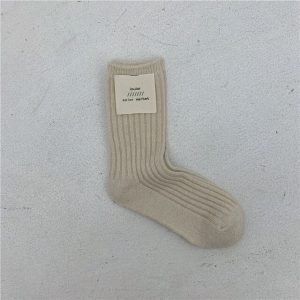 Jeseca Cashmere Thick Warm Women s Socks Korean Fashion Solid Autumn Winter Long Socks for Woman 8.jpg 640x640 8