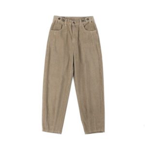 Khaki Black Corduroy Pants Men Fashion Solid Color Retro Casual Straight Pants Men Streetwear Harem Pants 5