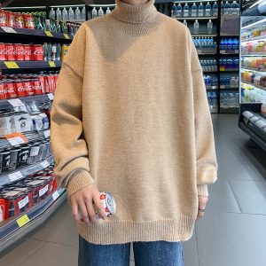 Knitted Warm Sweater Men Turtleneck Sweater Men s Loose Casual Pullovers Bottoming Shirt Autumn Winter New 1.jpg 640x640 1