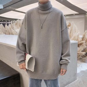 Knitted Warm Sweater Men Turtleneck Sweater Men s Loose Casual Pullovers Bottoming Shirt Autumn Winter New 2.jpg 640x640 2