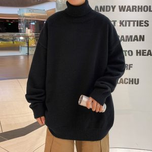Knitted Warm Sweater Men Turtleneck Sweater Men s Loose Casual Pullovers Bottoming Shirt Autumn Winter New.jpg 640x640