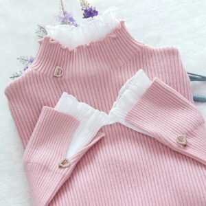 Korean Fashion Patchwork Warm Sweater Women Elegant Long Sleeve Slim Turtleneck Knitted Shirt Chic Net Yarn 1.jpg 640x640 1