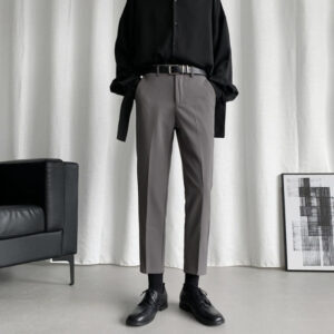 Korean Style Suit Pants Men s Slim Fashion Solid Color Business Society Dress Pants Men Streetwear 2.jpg 640x640 2