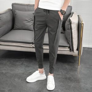 Korean Summer Pants Men Fashion Design 2022 Slim Fit Men Harem Pants Ankle Length Solid All 2.jpg 640x640 2
