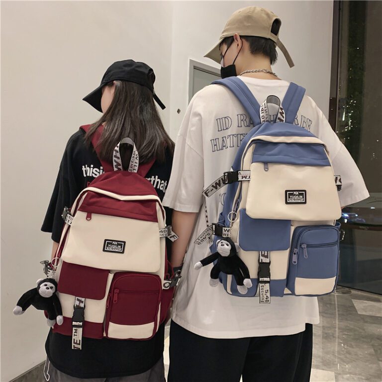 Korean schoolbag female student backpack large capacity fashion boy backpack computer bag femal school backpack school 1