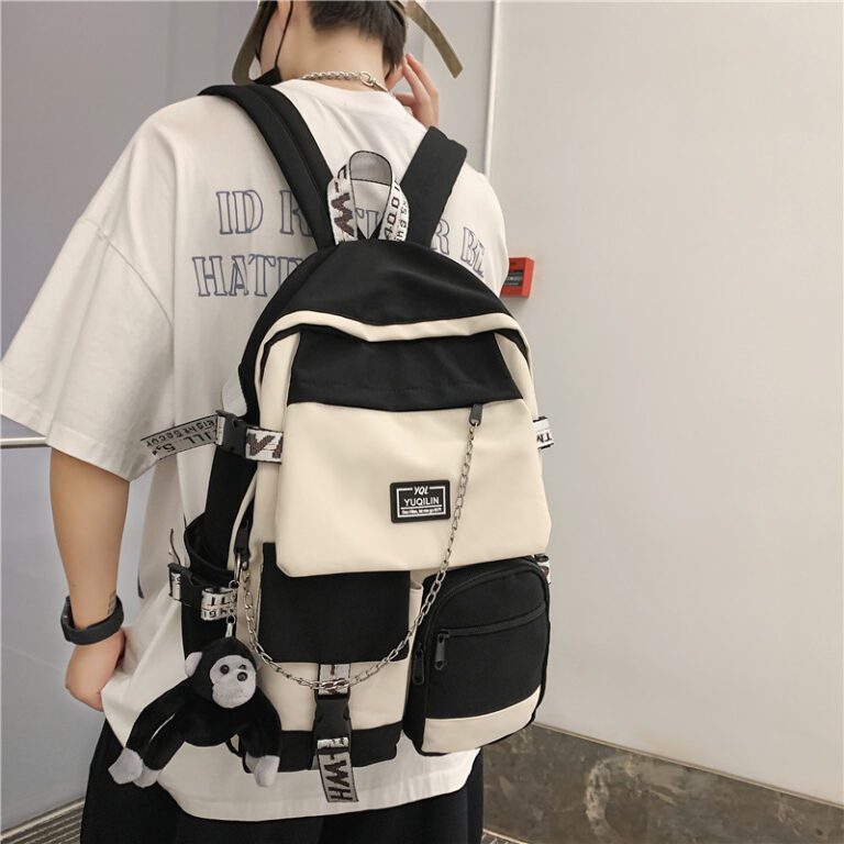Korean schoolbag female student backpack large capacity fashion boy backpack computer bag femal school backpack school 2