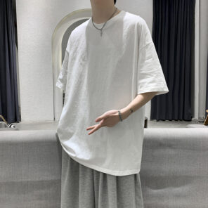 LAPPSTER Men Oversized Graphic Solid T Shirts Colorfuls 100 Cotton 2022 Mens White Classical Tee Male 12.jpg 640x640 12