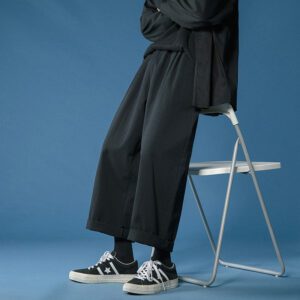 LAPPSTER Mens Black Harajuku Harem Pants 2022 Overalls Japanese Streetwear Joggers Sweatpants Korean Fashions Casual Trousers 1