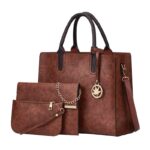 Ladies 3 in 1 Fashion Retro Pu Leather