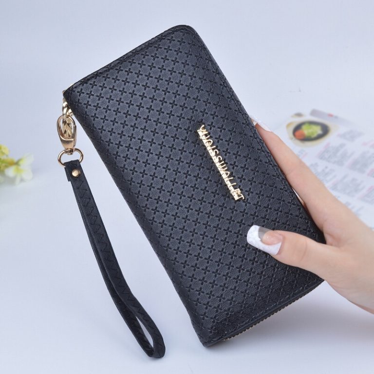 Ladies Zipper Purse Large Capacity Practical Hand Wallet Woman PU Leather Fashion Female Long Section Wallet