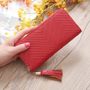 Ladies Zipper Purse Large Capacity Practical Hand Wallet Woman PU Leather Fashion Female Long Section Wallet 9.jpg 640x640 9