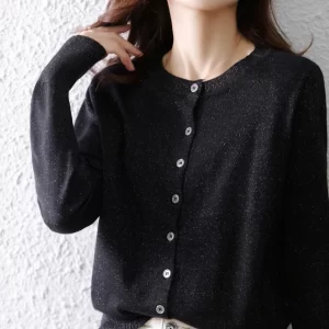 Lafarvie Y2k Three Colors Contrast Cardigans Female O Neck Long Sleeve Sweater Fall Women s Clothing.jpg 640x640