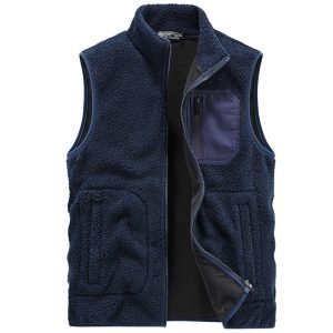 Large Size Clothing S 5Xl Men Fleece Vest Jacket 2021 Spring New Windproof Casual Warm Vest