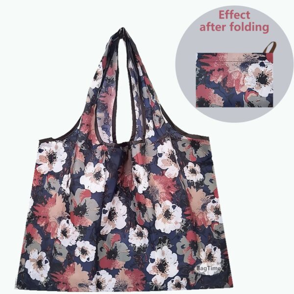 Large Size Reusable Foldable Shopping Bag High Quality Tote Bag Eco Bag T shirt Bag Waterproof 2