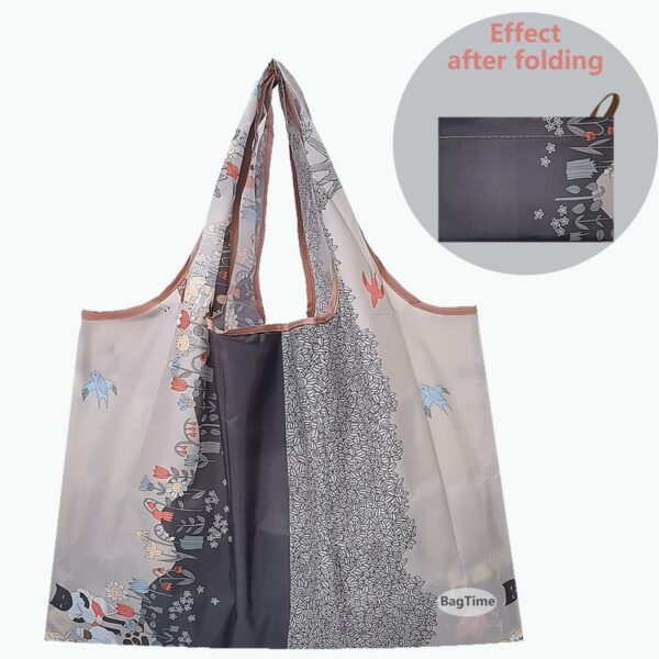 Large Size Reusable Foldable Shopping Bag High Quality Tote Bag Eco Bag T shirt Bag Waterproof 3