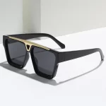 Letter V Sunglasses For Women Men Fashion Retro