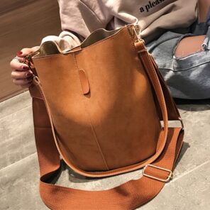 Luxury Designer Handbags Ladies Bucket Bag PU Leather Shoulder Bags Large Capacity Crossbody Bags for Women