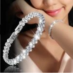 Luxury Roman Crystal Bracelet For Women Fashion Heart