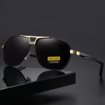 Male Vintage Black Pilot Sunglasses Luxury Men s