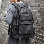 Male s Backpack Black Anti Theft Splashproo Fashion